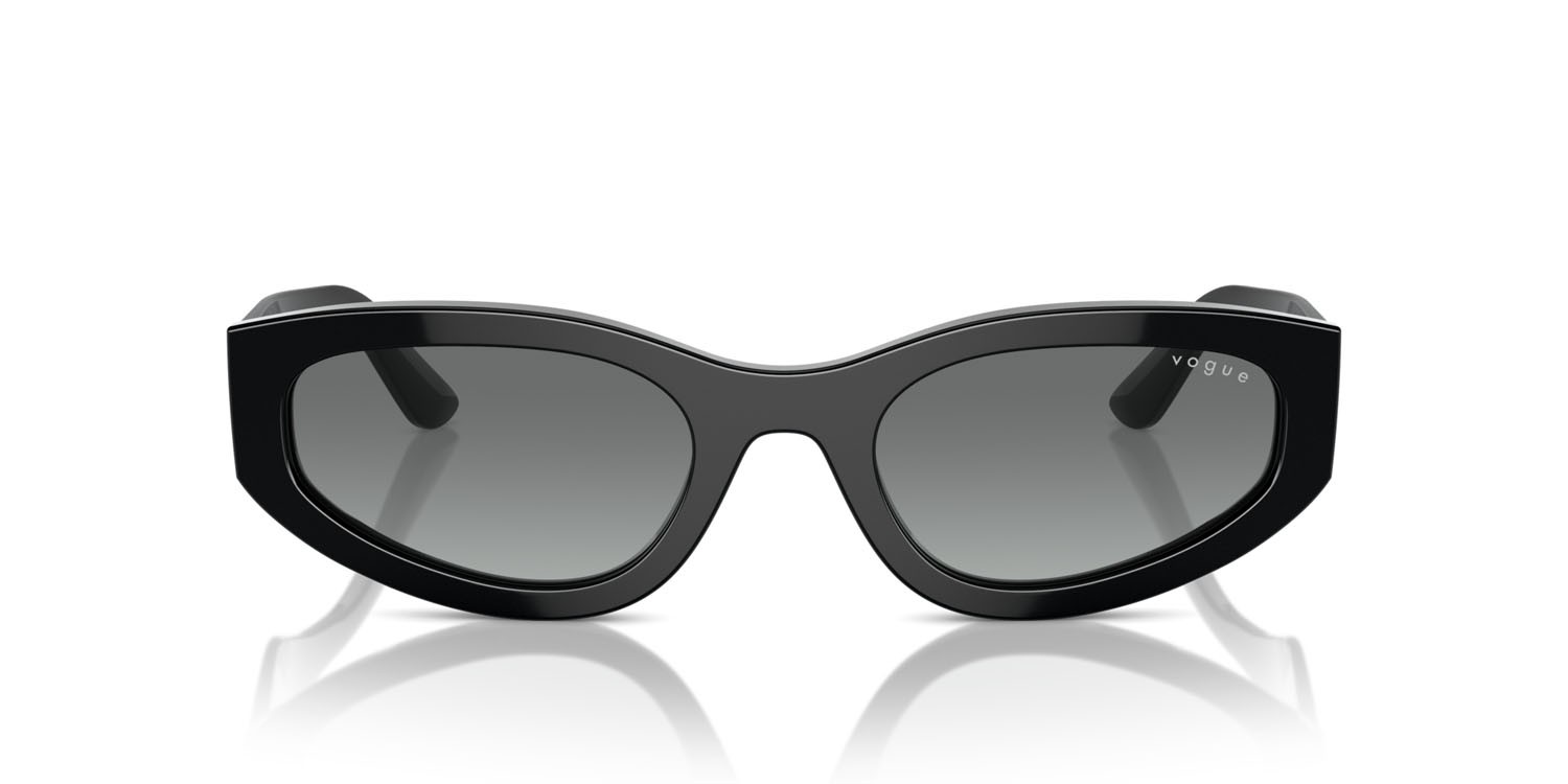 Sunglasses Vogue VO 5585S (W44/11) color nero shape irregular lenses grigio sfumato