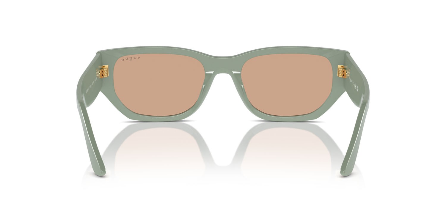 Sunglasses Vogue VO 5586S (3161/3) color full light green shape rectangle lenses marrone scuro