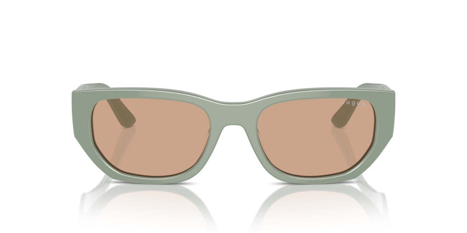 Sunglasses Vogue VO 5586S (3161/3) color full light green shape rectangle lenses marrone scuro