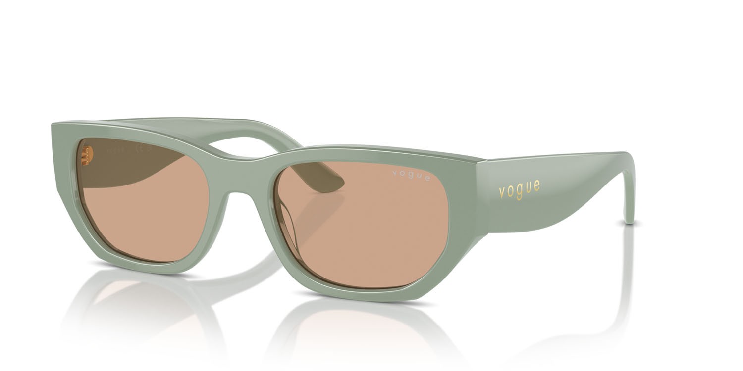 Sunglasses Vogue VO 5586S (3161/3) color full light green shape rectangle lenses marrone scuro