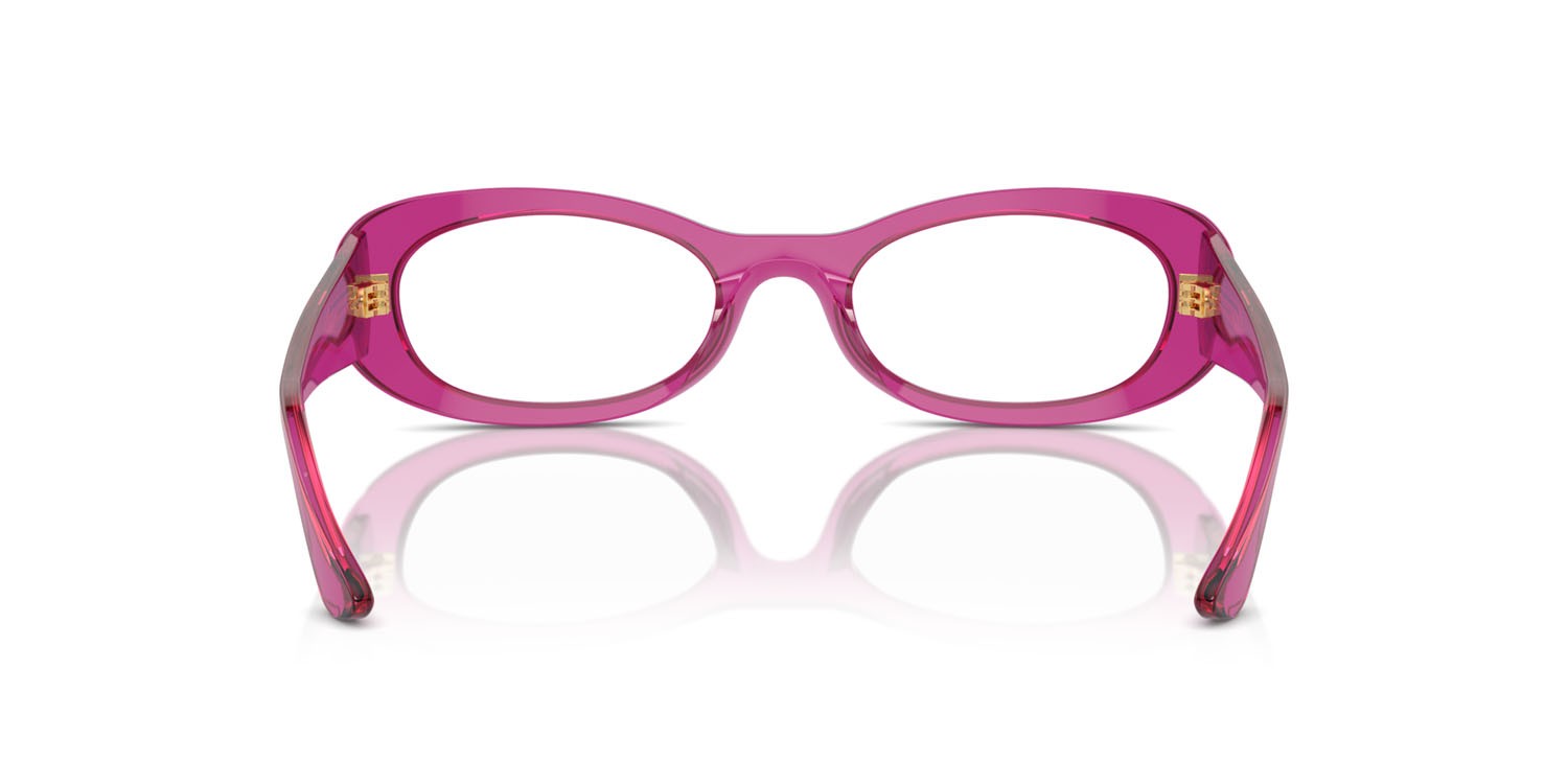 Brillen Vogue VO 5596 (3165) farbe viola trasparente form oval gläser lente demo