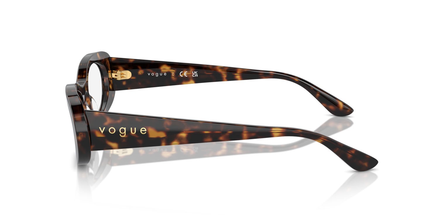 Brillen Vogue VO 5596 (W656) farbe havana scuro form oval gläser lente demo