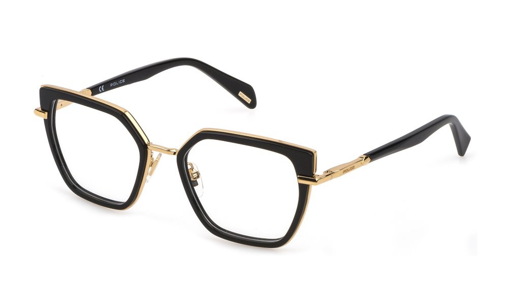 Brillen Police Mermaid 2 VPLD22 (0700) farbe nero lucido 