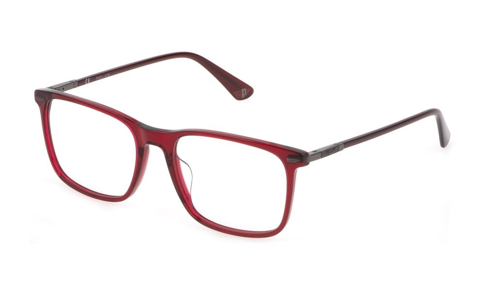 Brillen Police Crossroads 3 VPLF80 (0954) farbe bordeaux scuro trasparente lucido 