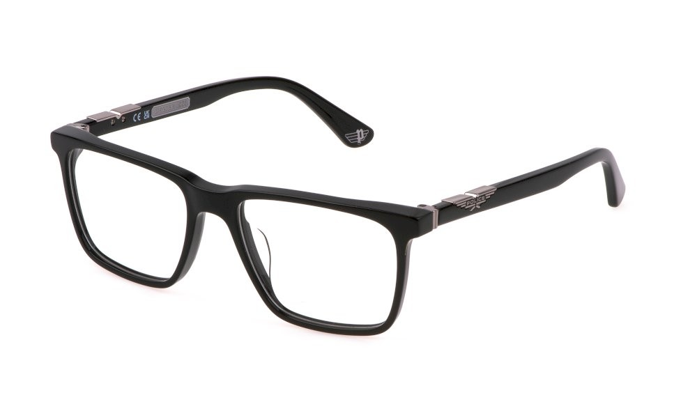 Brillen Police Origins 59 VPLL71 (700Y) farbe nero lucido 