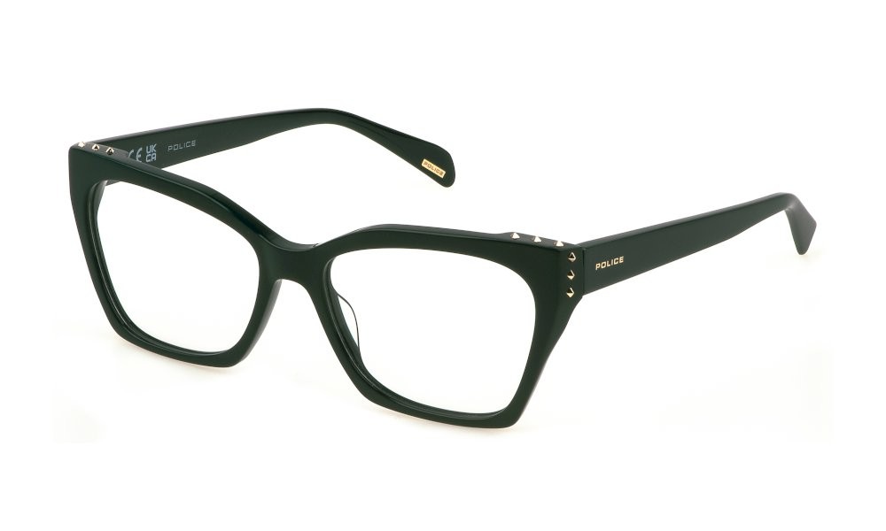 Brillen Police VPLM04E (06WT) farbe verde scuro lucido 