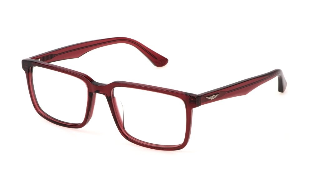 Brillen Police Origins lite 22 VPLN17 (0V64) farbe rosso bordeaux trasparente lucido 