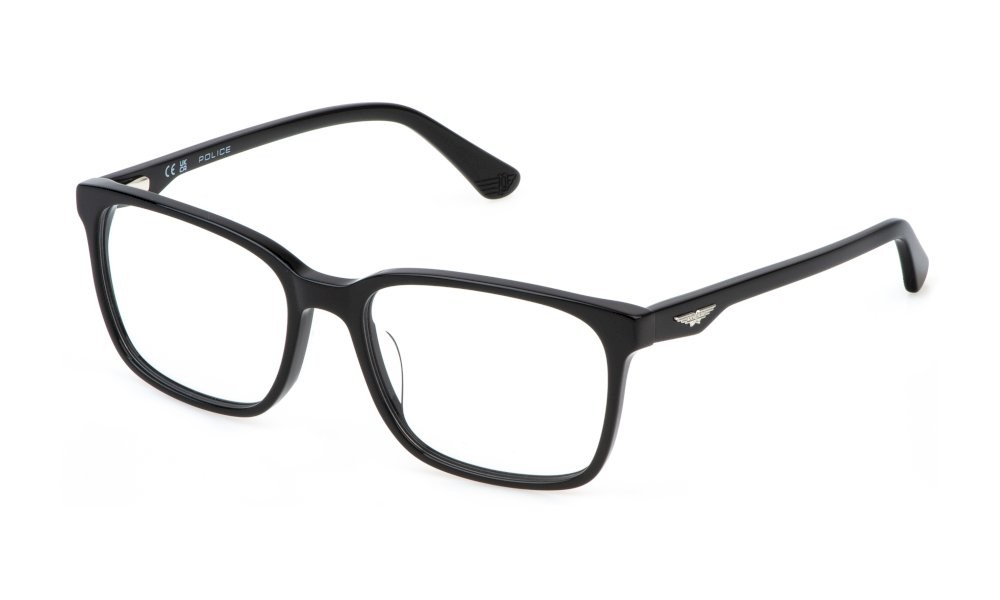 Occhiali da vista Police Origins lite 23 VPLN81 (0700) colore nero lucido 