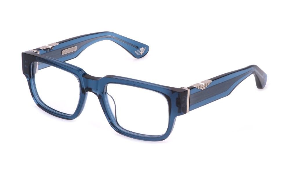 Brillen Police Origins maxi 2 VPLP11 (0955) farbe blu trasparente lucido 