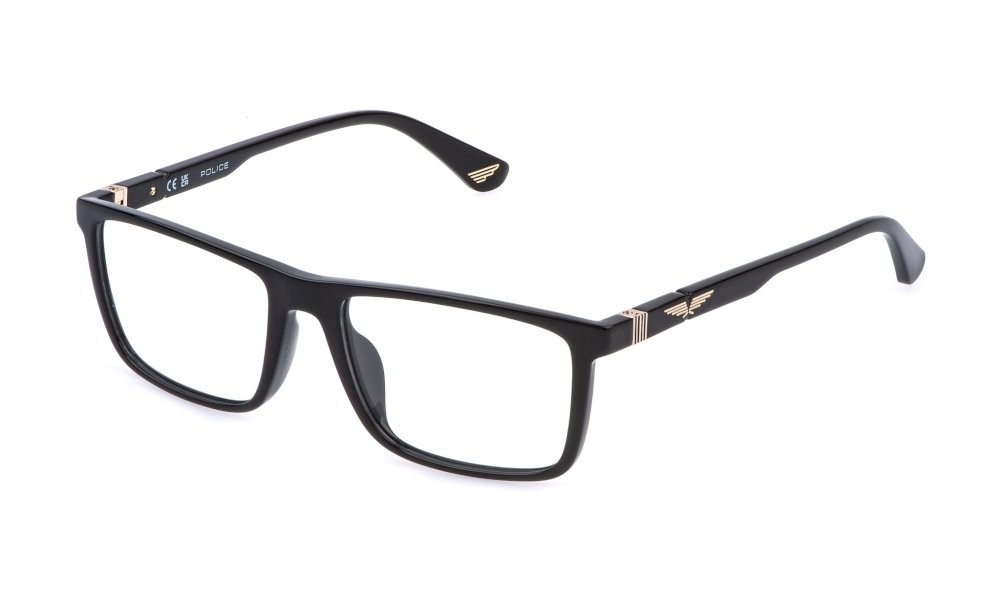 Occhiali da vista Police Origins lite 32 VPLQ66 (0Z42) colore nero lucido totale 