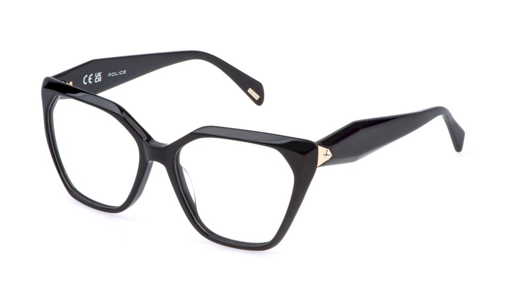 Occhiali da vista Police New clue 1 VPLR18 (0700) colore nero lucido 