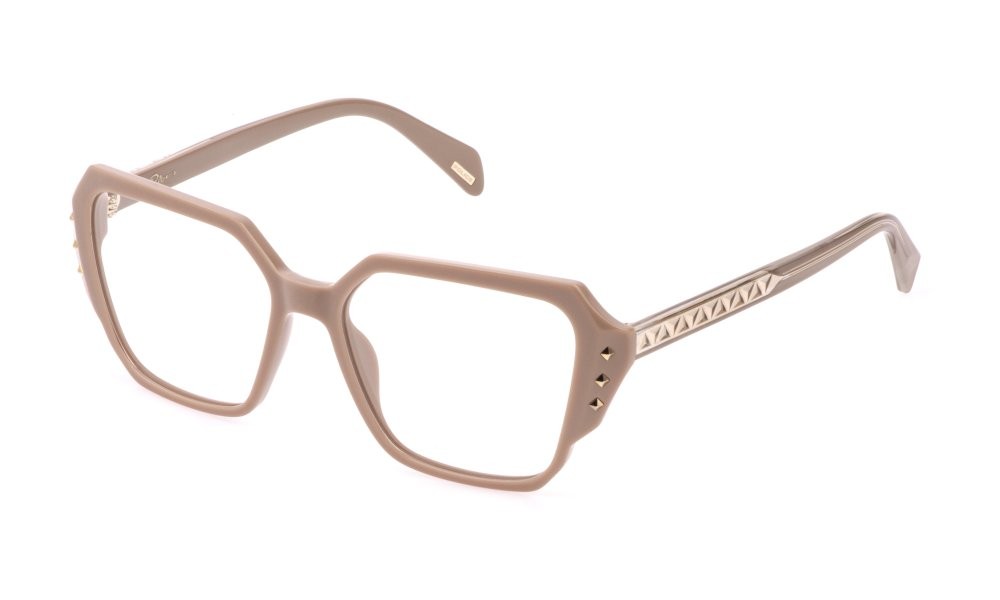 Eyeglasses Police Superstar 5 VPLR20 (09LH) color beige cipria pieno lucido 