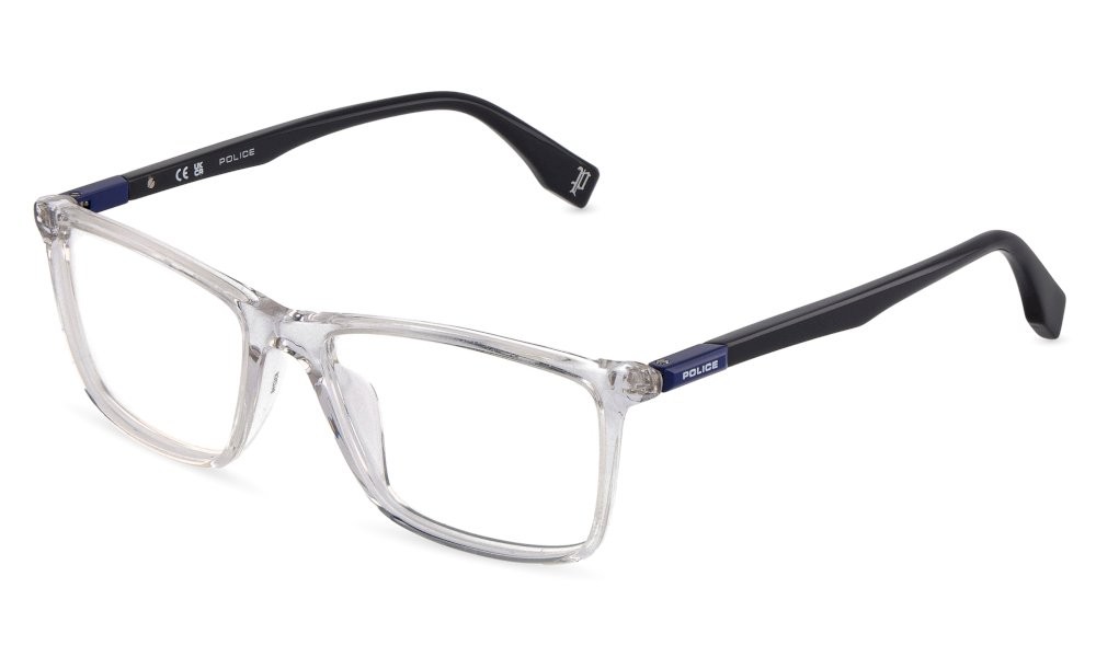 Occhiali da vista Police Playmaker 1 VPLR58 (880Y) colore cristallo lucido 