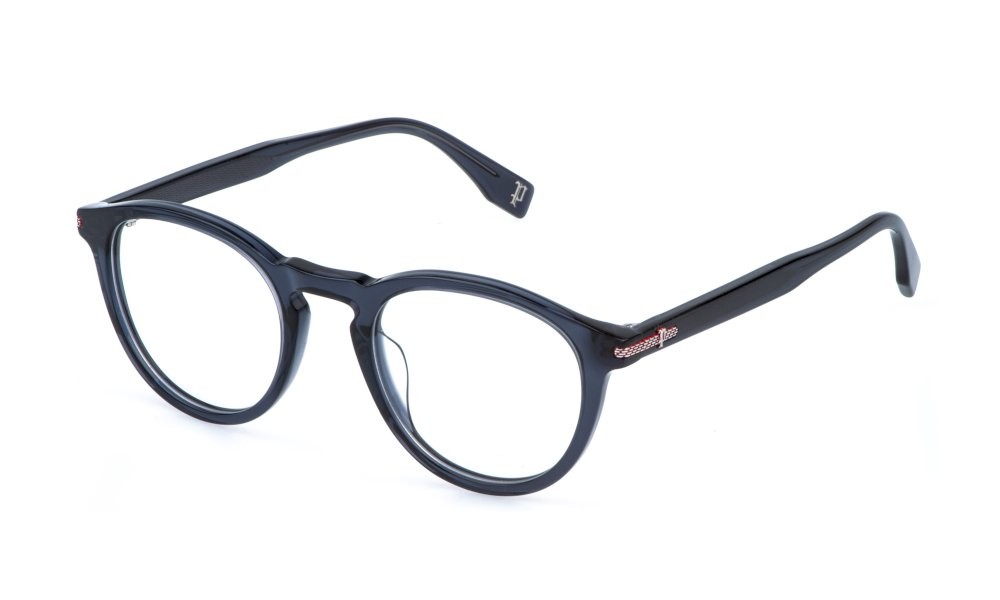 Occhiali da vista Police Grind 5 VPLR63 (0705) colore grigio scuro trasparente lucido 