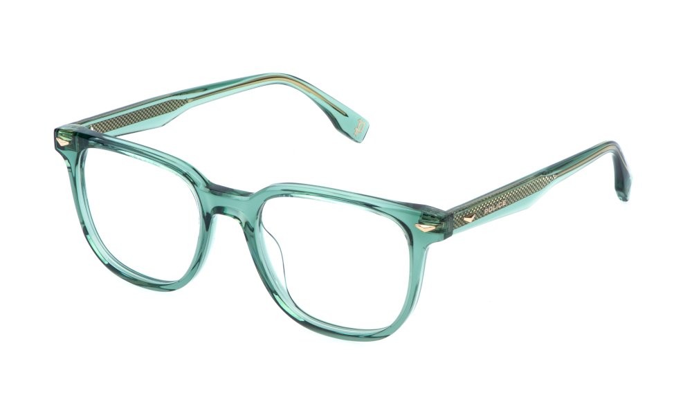 Occhiali da vista Police Supernova 7 VPLR65E (03GE) colore verde trasparente 