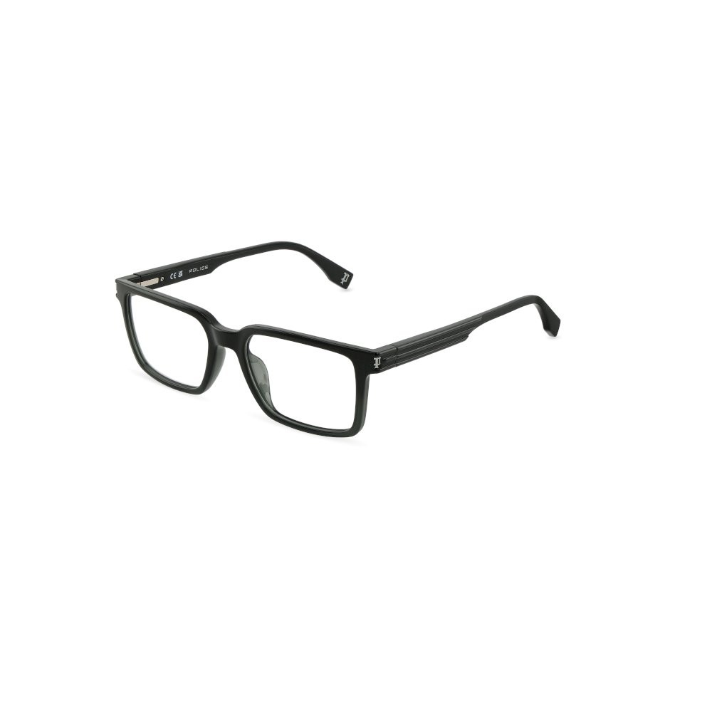 Occhiali da vista Police Etchline 1 VPLU53 (06QD) colore verde trasparente c/sfumatura verde pien 