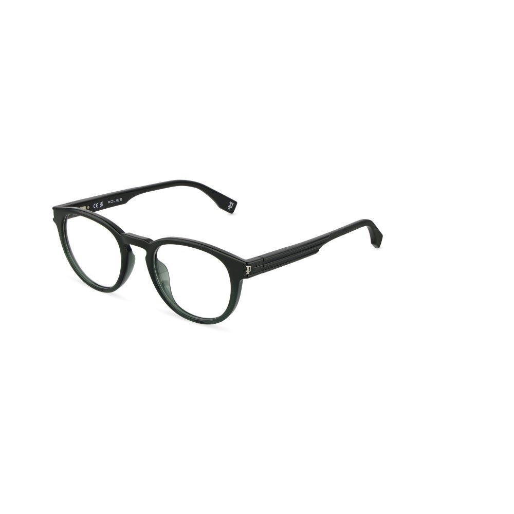 Occhiali da vista Police Etchline 2 VPLU54 (06QD) colore verde trasparente c/sfumatura verde pien 