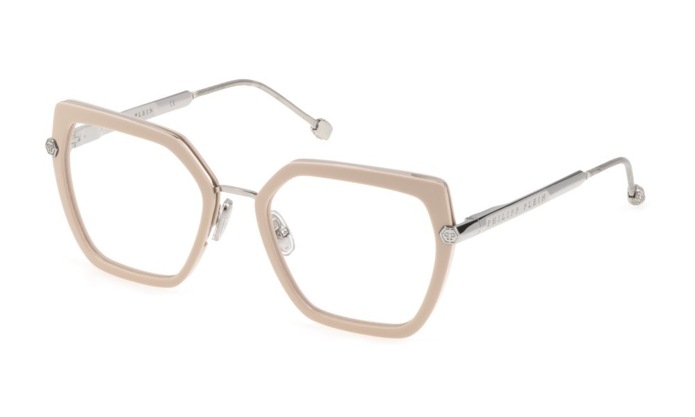 Brillen Philipp Plein Plein icon VPP036S (0579) farbe palladio lucido totale 