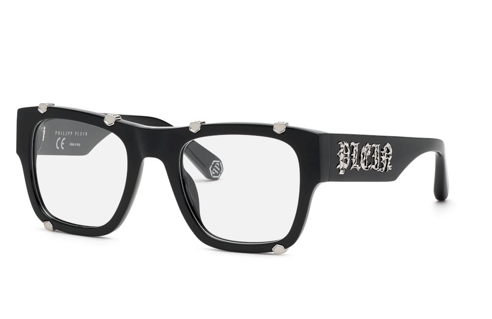 Occhiali da vista Philipp Plein Plein icon VPP042W (0700) colore nero lucido 