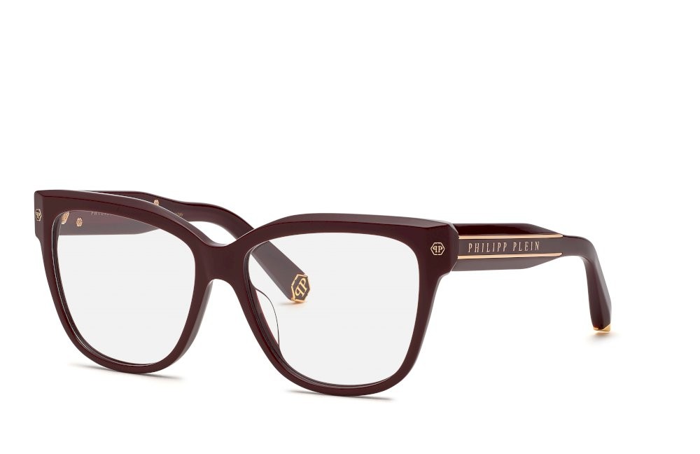 Occhiali da vista Philipp Plein VPP051M (0G96) colore bordeaux pieno 