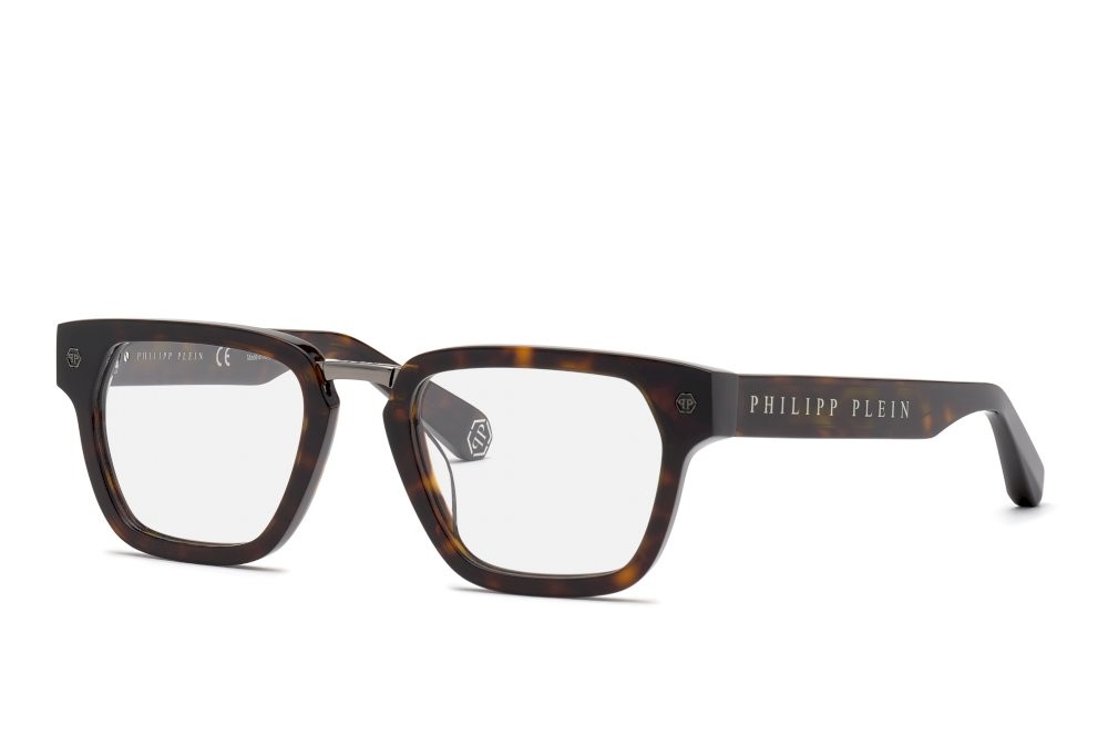 Brillen Philipp Plein Plein logo college VPP055W (0722) farbe avana scura lucida 