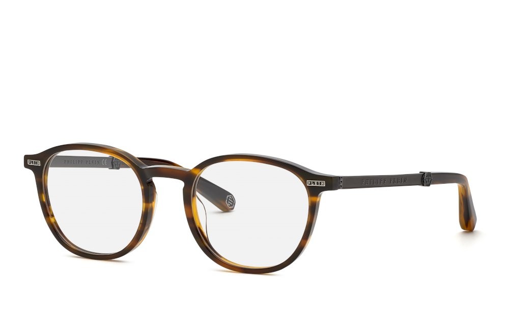 Brillen Philipp Plein VPP057M (09FM) farbe avana striata marrone lucido 