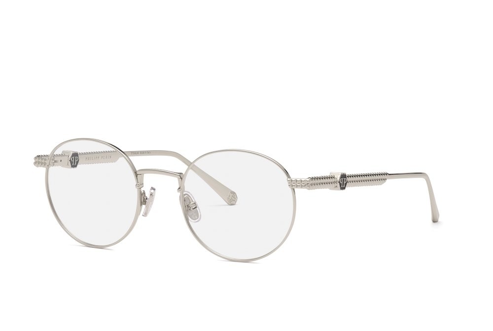 Occhiali da vista Philipp Plein VPP061M (0579) colore palladio lucido totale 