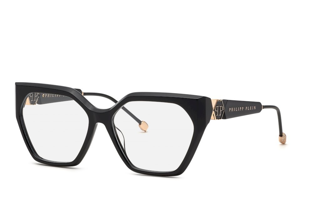 Occhiali da vista Philipp Plein Plein queen VPP068S (0700) colore nero lucido 
