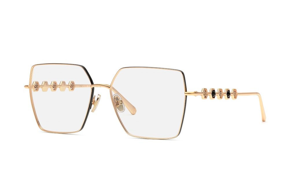 Occhiali da vista Philipp Plein Plein delight VPP071S (02AM) colore oro ramato lucido c/parti colorate 