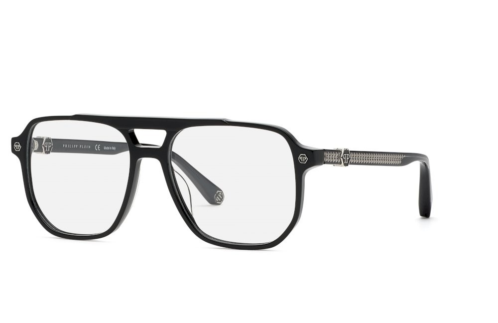 Occhiali da vista Philipp Plein VPP084M (0700) colore nero lucido 