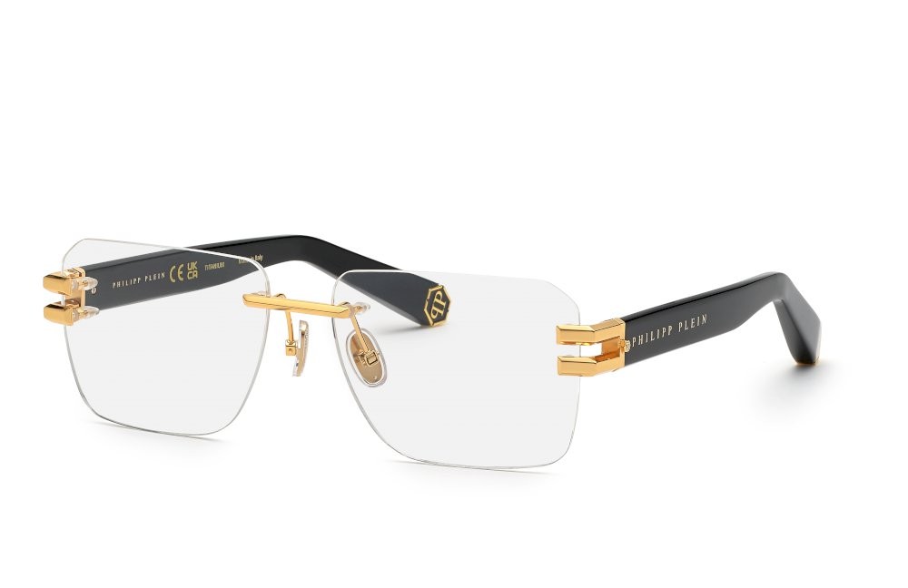 Occhiali da vista Philipp Plein VPP086M (0400) colore oro giallo lucido 