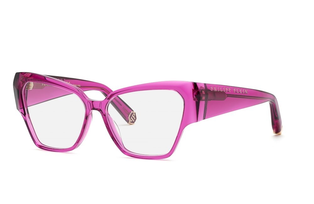 Occhiali da vista Philipp Plein VPP100 (01F5) colore ciclamino trasparente lucido 
