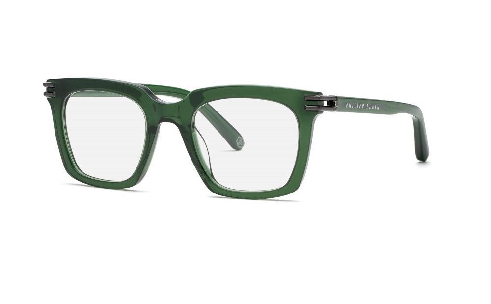 Occhiali da vista Philipp Plein VPP115M (0G61) colore verde trasparente lucido 