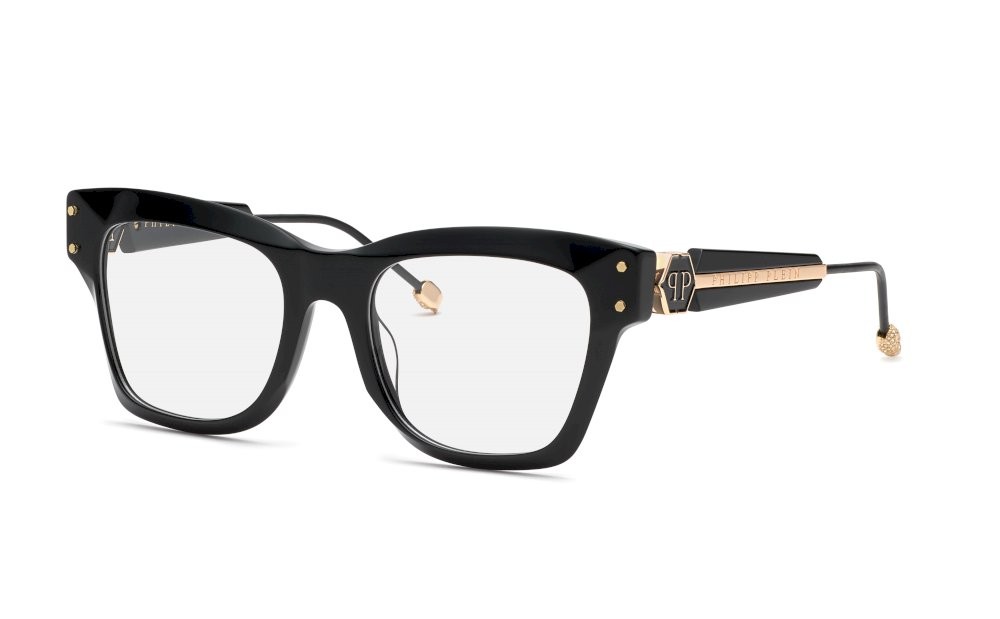 Occhiali da vista Philipp Plein Plein queen VPP125S (0700) colore nero lucido 