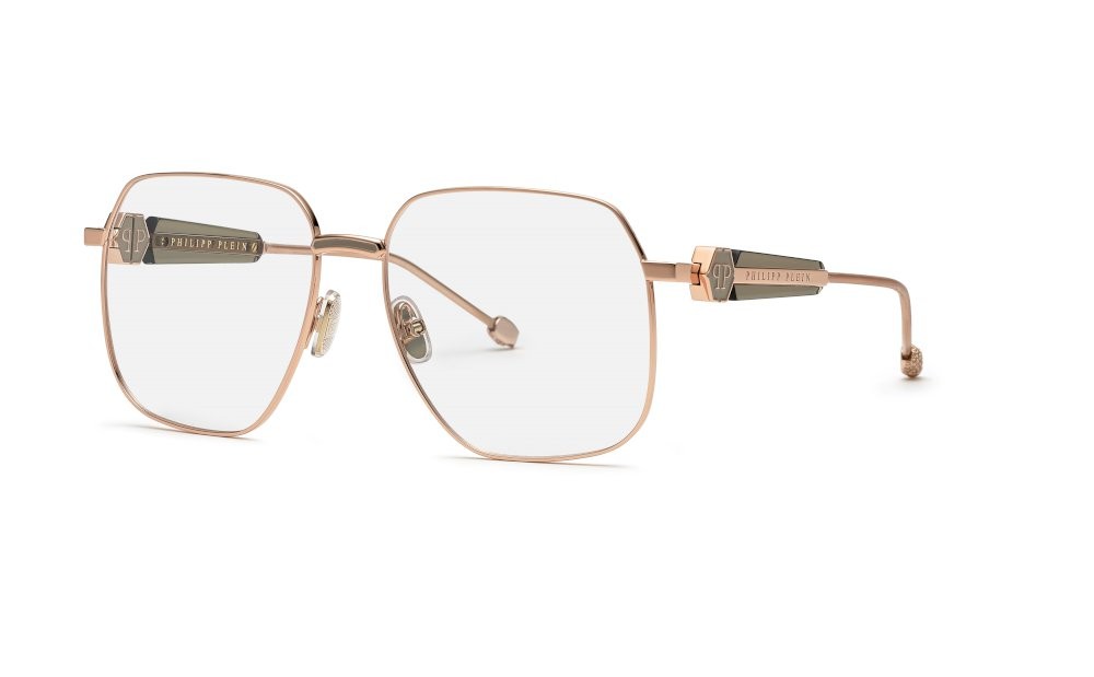 Occhiali da vista Philipp Plein Plein queen VPP126S (02AM) colore oro ramato lucido c/parti colorate 