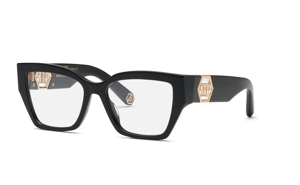 Occhiali da vista Philipp Plein Plein capture VPP164 (0700) colore nero lucido 