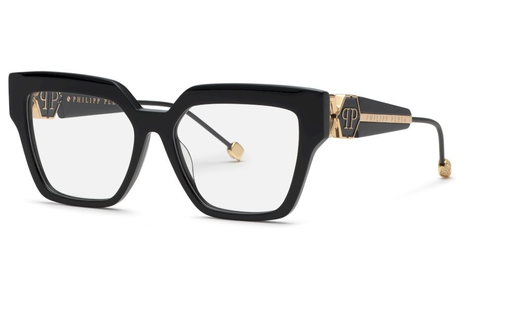 Occhiali da vista Philipp Plein Plein queen VPP165S (0700) colore nero lucido 