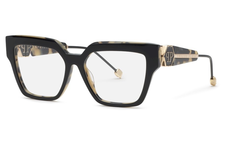 Occhiali da vista Philipp Plein Plein queen VPP165S (09BA) colore top nero+avana nero/bianco 