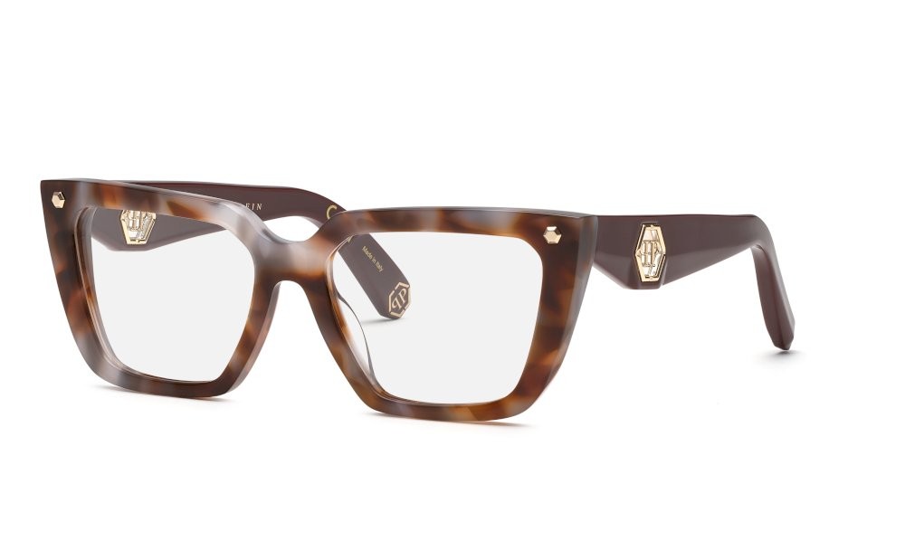 Eyeglasses Philipp Plein Plein muse VPP191 (03KA) color avana marrone/grigio 