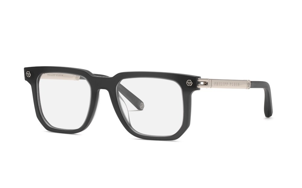 Occhiali da vista Philipp Plein Plein legacy VPP196 (705M) colore grigio scuro trasparente opaco 