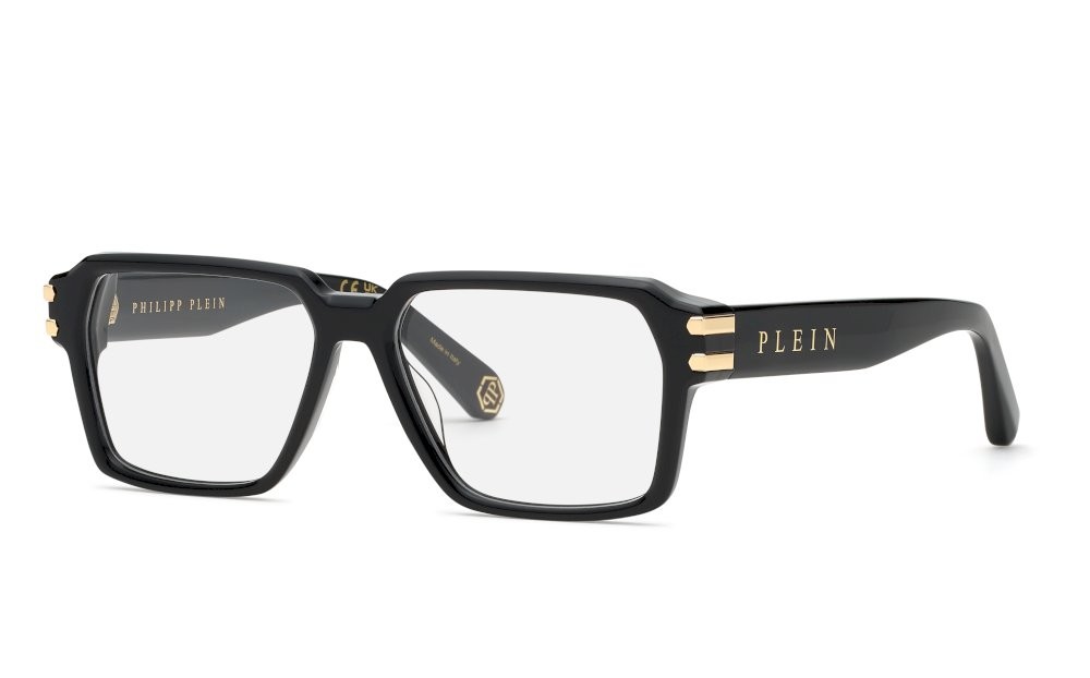 Occhiali da vista Philipp Plein Plein icon VPP223 (0700) colore nero lucido 