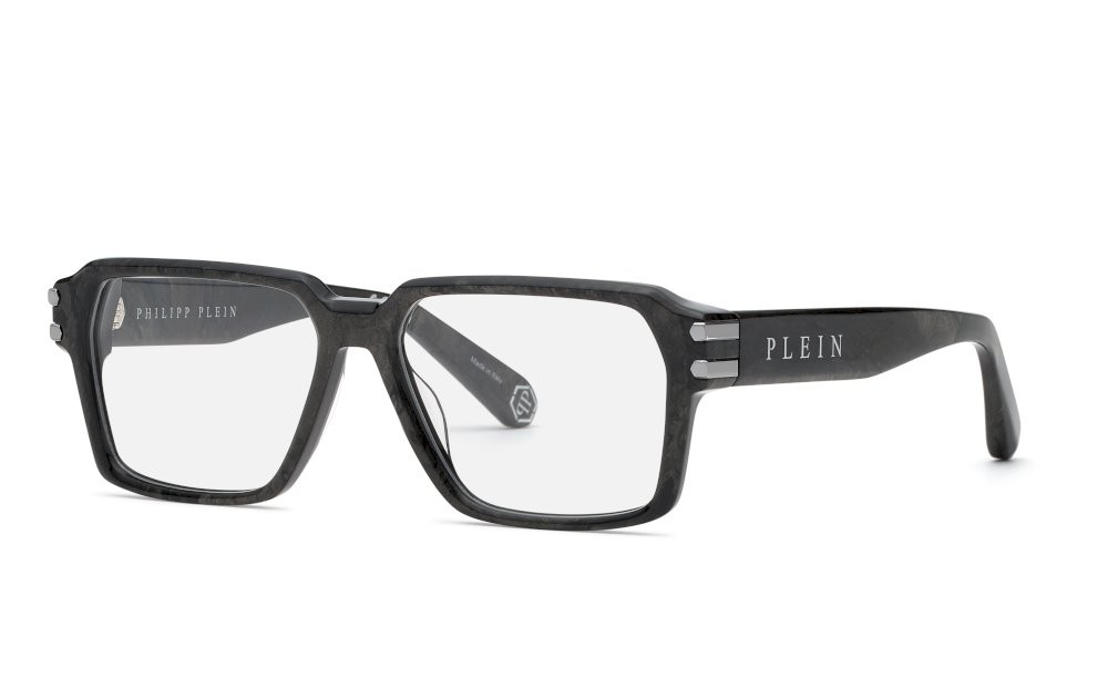 Occhiali da vista Philipp Plein Plein icon VPP223 (09AY) colore effetto pietra grigio 