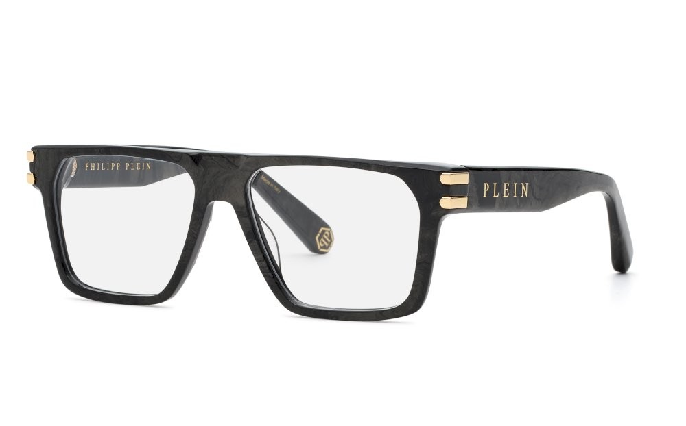 Occhiali da vista Philipp Plein Plein icon VPP224 (9AYY) colore effetto pietra grigio 