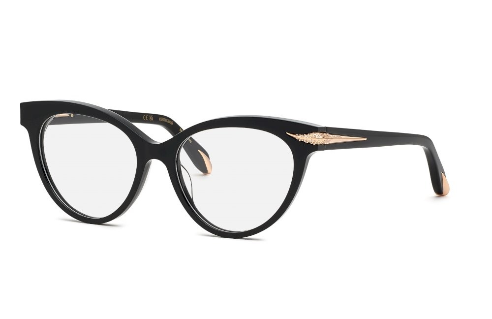 Occhiali da vista Roberto Cavalli VRC018S (0700) colore nero lucido 