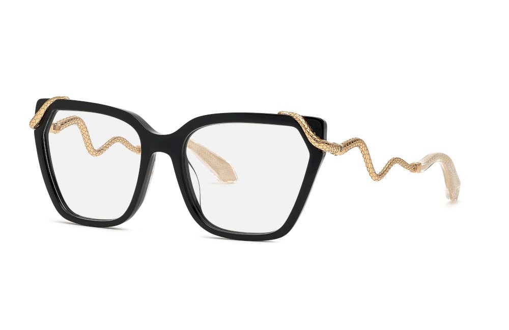 Occhiali da vista Roberto Cavalli VRC020M (0700) colore nero lucido 