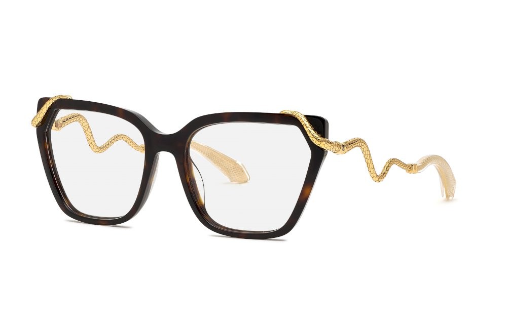 Eyeglasses Roberto Cavalli VRC020M (0722) color avana scura lucida 