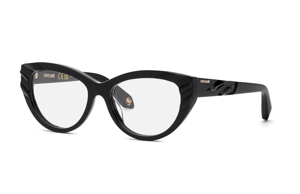 Eyeglasses Roberto Cavalli VRC024V (0700) color nero lucido 