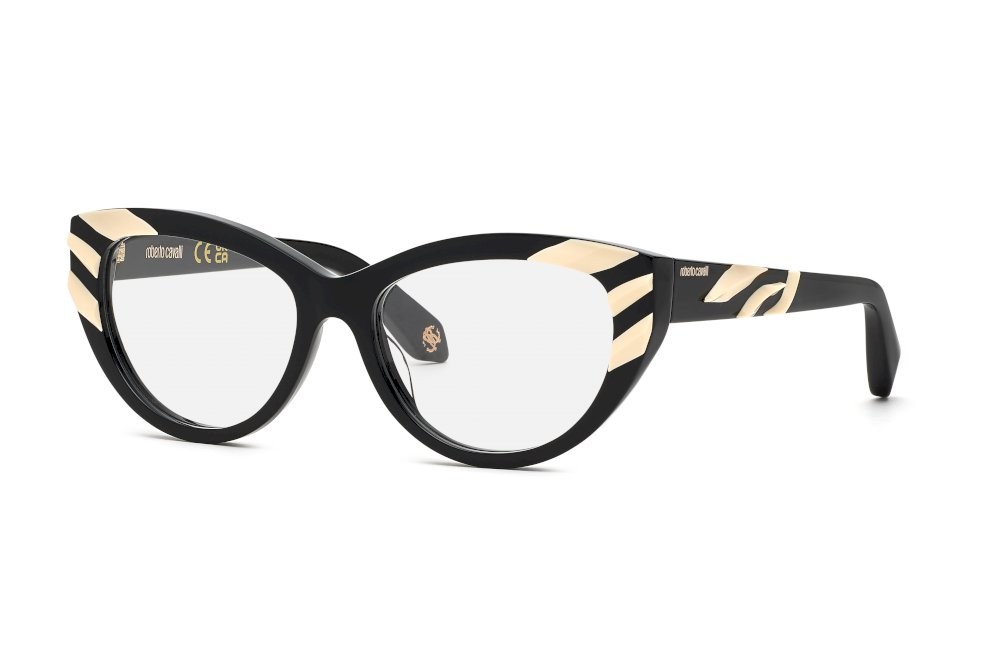 Eyeglasses Roberto Cavalli VRC024V (700Y) color nero lucido 
