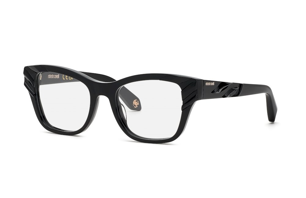 Eyeglasses Roberto Cavalli VRC025V (0700) color nero lucido 