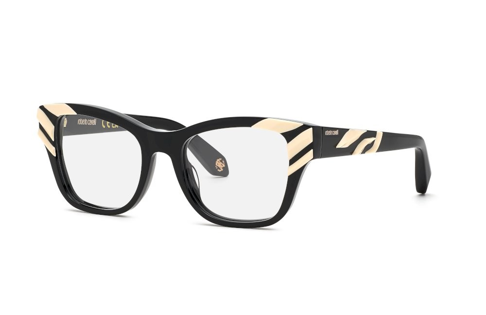 Eyeglasses Roberto Cavalli VRC025V (700Y) color nero lucido 